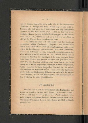 IV. Kanton Uri.