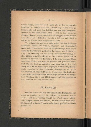 IV. Kanton Uri.
