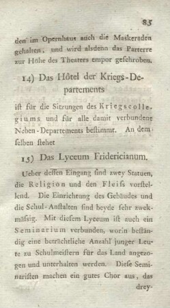 15) Das Lyceum Fridericianum