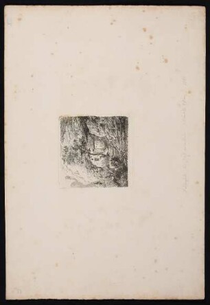 [Felsenhütte bei Gößweinstein (Fränkische Schweiz) 1863]. - Gößweinstein