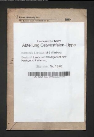 Erblasser: Fischer, Antoinette, geb. Weber: