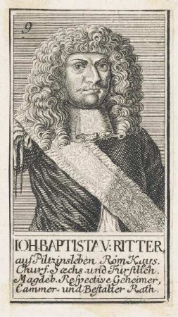 Bildnis des Ioh. Baptist v. Ritter