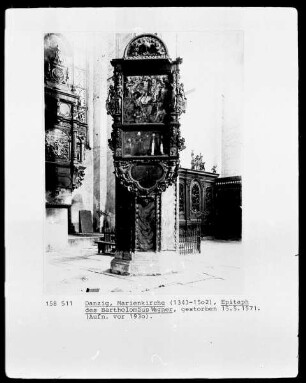 Epitaph für Bartholomäus Wagner