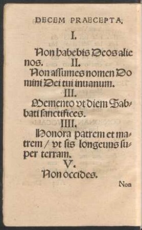 Decem Praecepta.