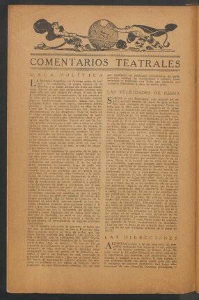 Comentarios teatrales