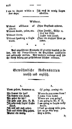 Gewöhnliche Redensarten, teutsch und englisch