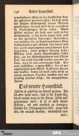 Das neunte Hauptstück.