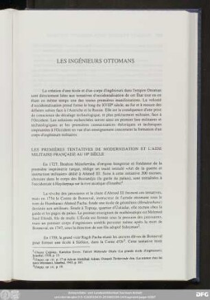 Les Ingénieurs Ottomans