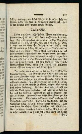 115-122, Cooks-Fluß