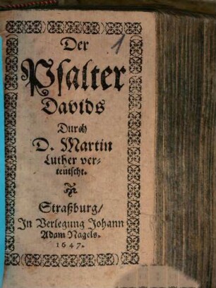Der Psalter Davids