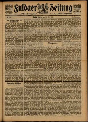 Ausgabe vom Montag, den 18. Mai 1903.