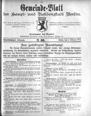 1913,40: No. 40, 5. Oktober 1913