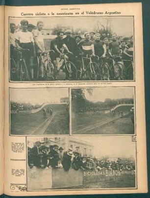 Carrera ciclista a la americana en el Velódromo Argentino [Fotografías]