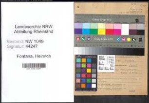 Entnazifizierung Heinrich Fontana , geb. 02.09.1910 (Schreiner)