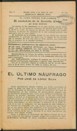 1921005177: El último náufrago
