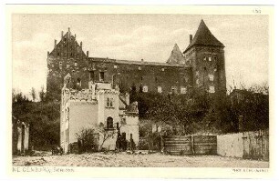 Der Krieg 1914/15 in Postkarten, 14. Reihe, Abt.: Deutschland; Inhalt: Ostpreußen/1.Gruppe: Nr. 138: Neidenburg, Schloß