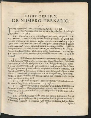 Caput Tertium. - Quartum.