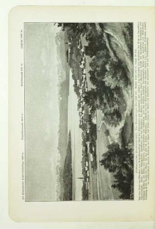 Südbayerische Seenlandschaft. Der Starnberger See (584 m). Größte Tiefe 123 m, Länge 20 km