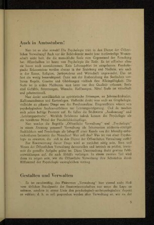 Gestalten und Verwalten