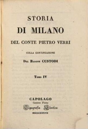 Storia di Milano. 4