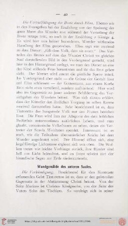 Wandgemälde des unteren Saales