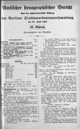 No. 25, 26. Juni 1928