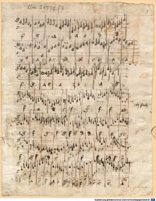 Orgeltabulatur (Fragment) - BSB Clm 29775(7