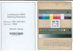 Entnazifizierung Georg Werner , geb. 02.08.1896 (Justizsekretaer)
