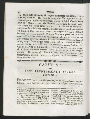 Caput VII. De Rami Brunsvicensis Satore Brunone I