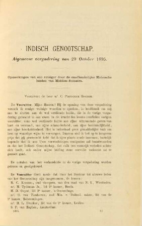 Algemeene vergadering van 29 October 1895