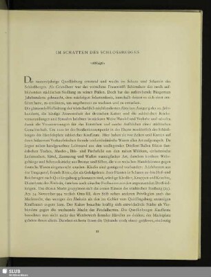 Im Schatten Des Schlossberges