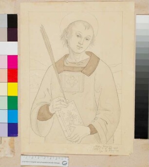 Hl. Laurentius nach Peruginos Polyptychon für San Agostino in Perugia