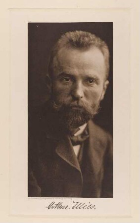 "Maler Arthur Illies" aus der Mappe "Hamburgische Männer und Frauen am Anfang des XX. Jahrhunderts"