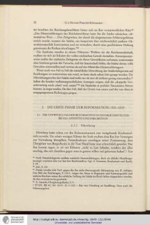 2.Die erste Phase der 1521-1523
