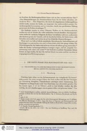 2.Die erste Phase der 1521-1523