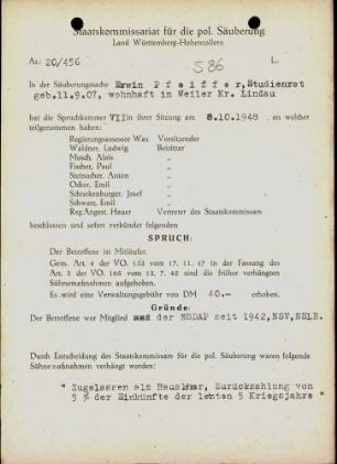 Pfeiffer, Erwin