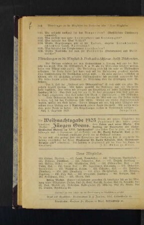Mitteilungen an die Mitglied. d. Verbandes schlesw.-holst. Büchereien