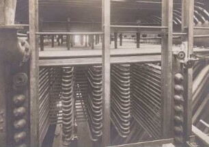 Kessel 21, W.II - Montage, Überhitzer und obere Verbindungsrohre