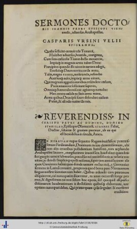 Sermones Doctoris Ioannis Fabri Episcopi Viennensis, adversus Anabaptistas