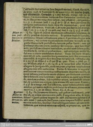 §. 84. Quatenus Minor iuramentum servare teneatur