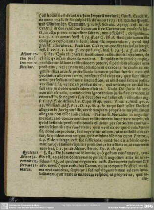 §. 84. Quatenus Minor iuramentum servare teneatur