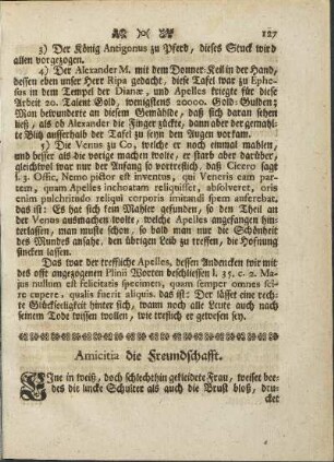 Amicitia die Freundschafft.