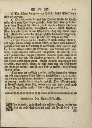 Amicitia die Freundschafft.