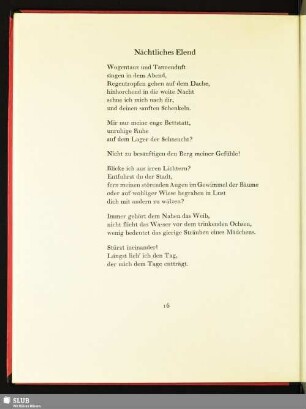Nächtliches Elend