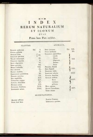 Index Rerum Naturalium et Iconum.