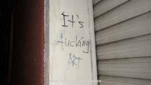 It's fucking ART