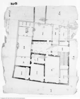 Rom, Palazzo Ginnasi, Aufriss eines Portals