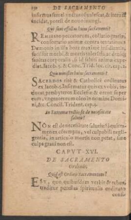 Caput XVI. De Sacramento Ordinis,