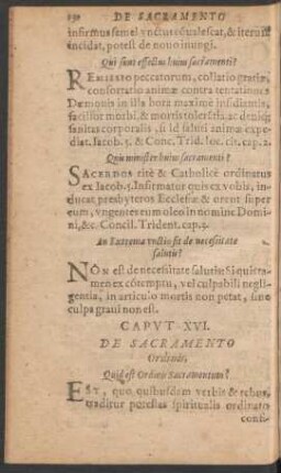 Caput XVI. De Sacramento Ordinis,