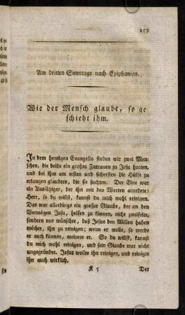 153-167, Am dritten Sonntage nach Epiphanias.